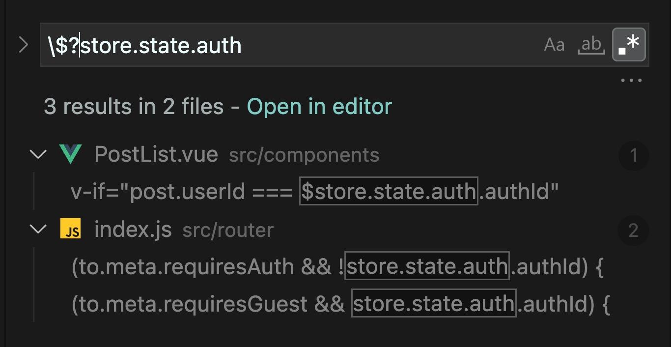 search results for store.state.auth